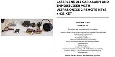 LaserLine 211 Car Alarm and Immobiliser with Ultrasonics 2 remote keys + 621 KIT