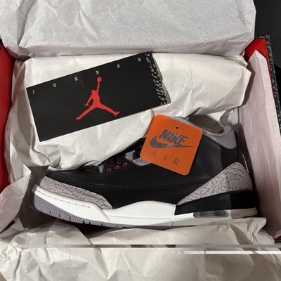 Jordan Air Jordan 3 Retro OG 2024 Black Cement Leather Mid-Top DN3707-010