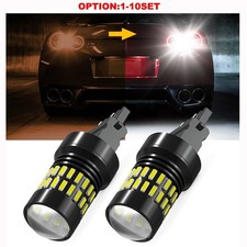 2pcs 3157 3057 3156 Led Reverse Brake Turn Signal White Light Bulb 6500k 2800lm