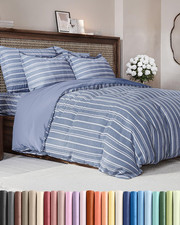 Duvet Cover Queen Size - Extra Soft Queen Size Duvet Cover - Lightweight, Breath