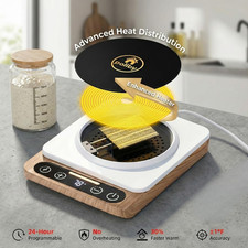 Sourdough Starter Warmer Mat 24H Timer Precise 1 F Thermostat Control 70-100 -