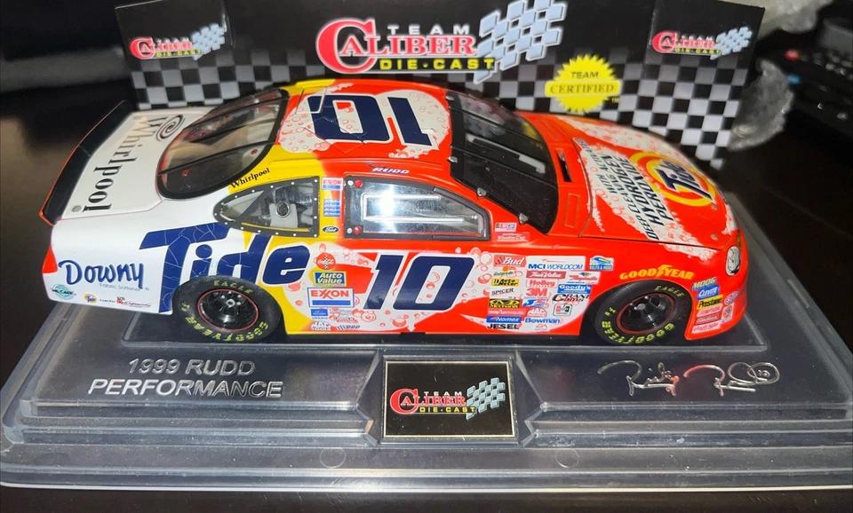 Coche réplica diecast Ricky Rudd 1999 Ford Taurus Tide 1:24 con estuche Foto 2 de 4