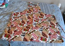 Waterproof Reversible Chef Apron  Catering Cooking Kitchen Bright Pattern