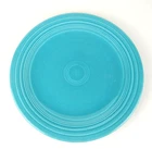 Vintage Genuine Fiesta HLC USA Turquoise Blue 10" Plate (10-1/2") 1936-1969