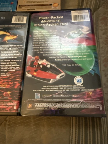 Lot Of 6 Power Rangers VHS Slip Clamshell Galaxy Black White Magna Titanium - Picture 14 of 20