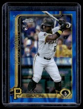 2025 Topps Chrome Update Blue Raywave Refractor Ronny Simon Rookie /150