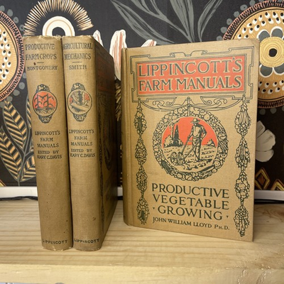 #ad #ad 3 Antique Lippincott’s Farm Manuals 1922 1930: Vegetables Crops Mechanics $94.00
