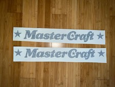 Mastercraft 24  Black Boat Star Stickers Decals - Set Of 2 - Wakeboard Waterski