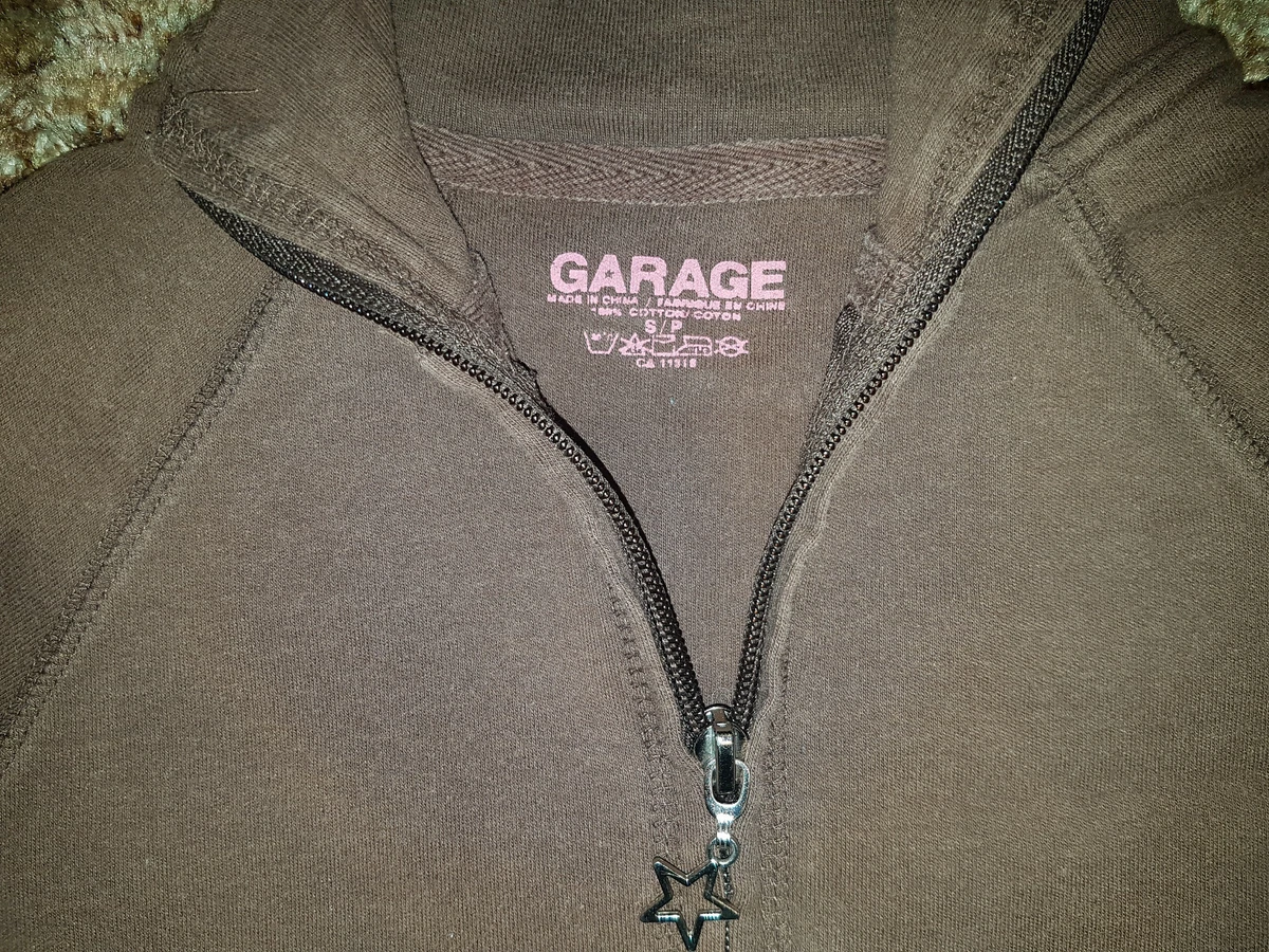 Garage zip up sweater sale
