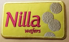 Nilla Wafers Embroidery Patch approx 2.25 x 3.75"
