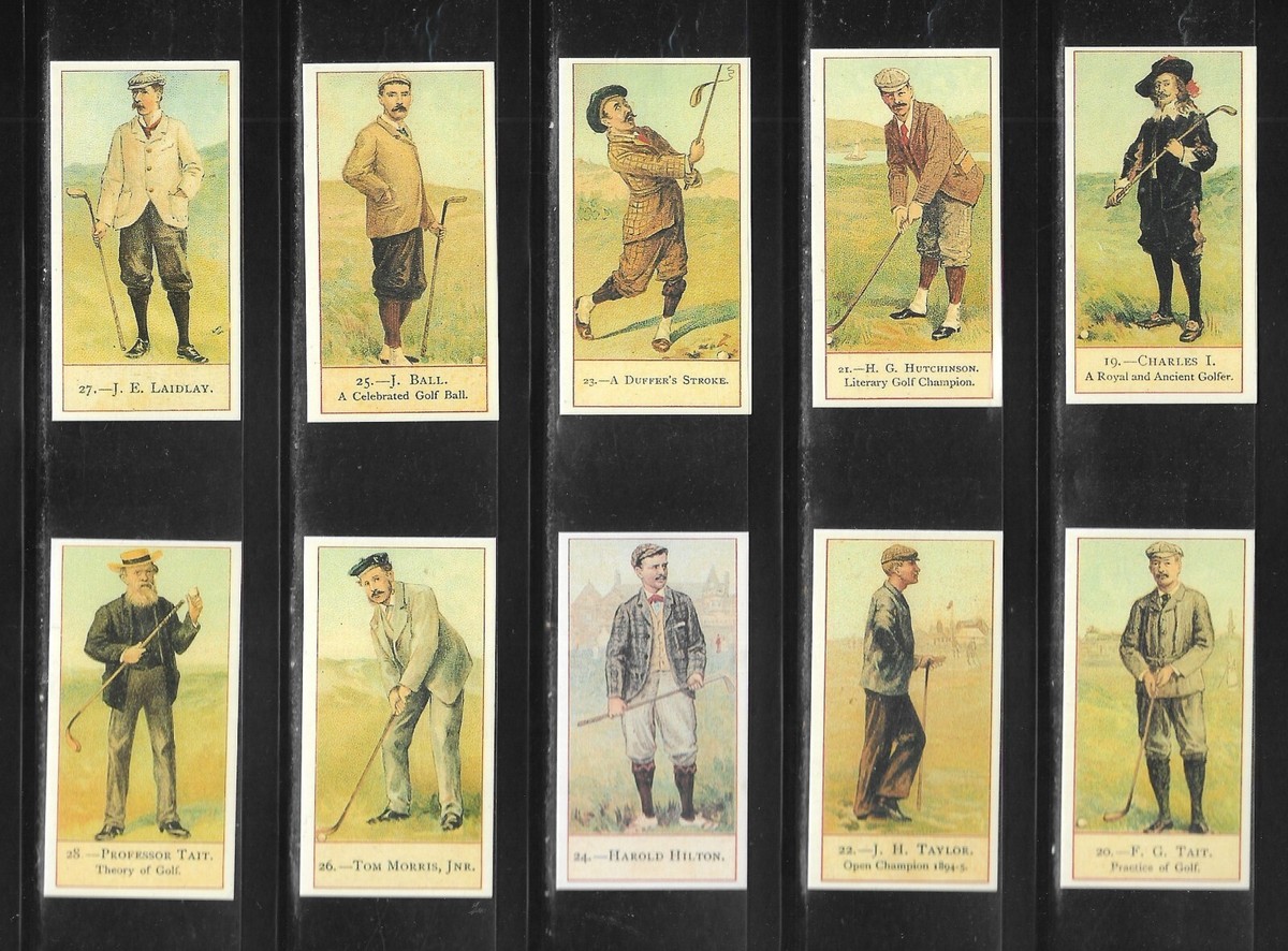 copes golfers cigarette cards rare Two rare framed collection of antique cigarette cards for Cigarettes titled "Cope's Golfers" c Cope's Golfers 1900 / Cope