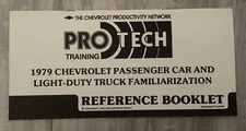 1979 Chevrolet Pro Tech Training Reference Booklet Passenger Car Light Duty Truc