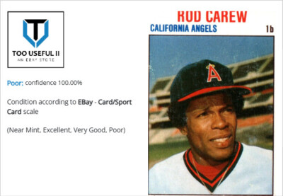 Rodney Cline Carew 1B Angels No 38 Baseball Card | eBay