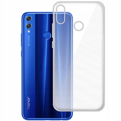 ^ Silikonhülle CLEAR Case Hülle Cover transparent Etui Schale Huawei Honor 8X