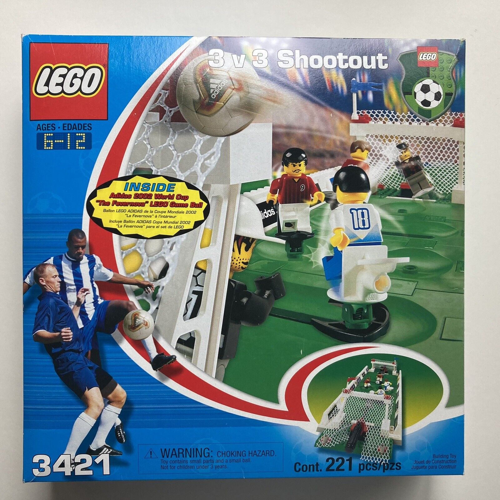 Lego Soccer 3421 3 vs 3 Shootout Soccer Sports With Box And Manual Retired