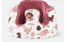 Mamatepe Floor Baby Seat Cover Compatible w/Bumbo Pink Dinosaurs New