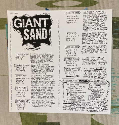Giant Sand LP Giant Sandwich 1989 Arizona Howe Gelb M-/M- - Picture 3 of 3