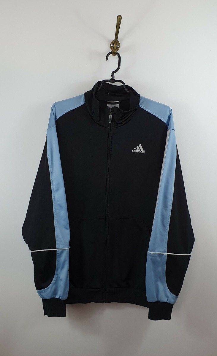 Adidas Black Track Jacket Full Zip Men Size: M
