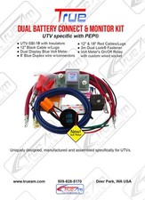 True Utv-sbi-18cm Dual Battery Isolator Connect And Monitor Kit True Utv-sbi-18cm Dual Battery Isolator Connect And Monitor Kit
