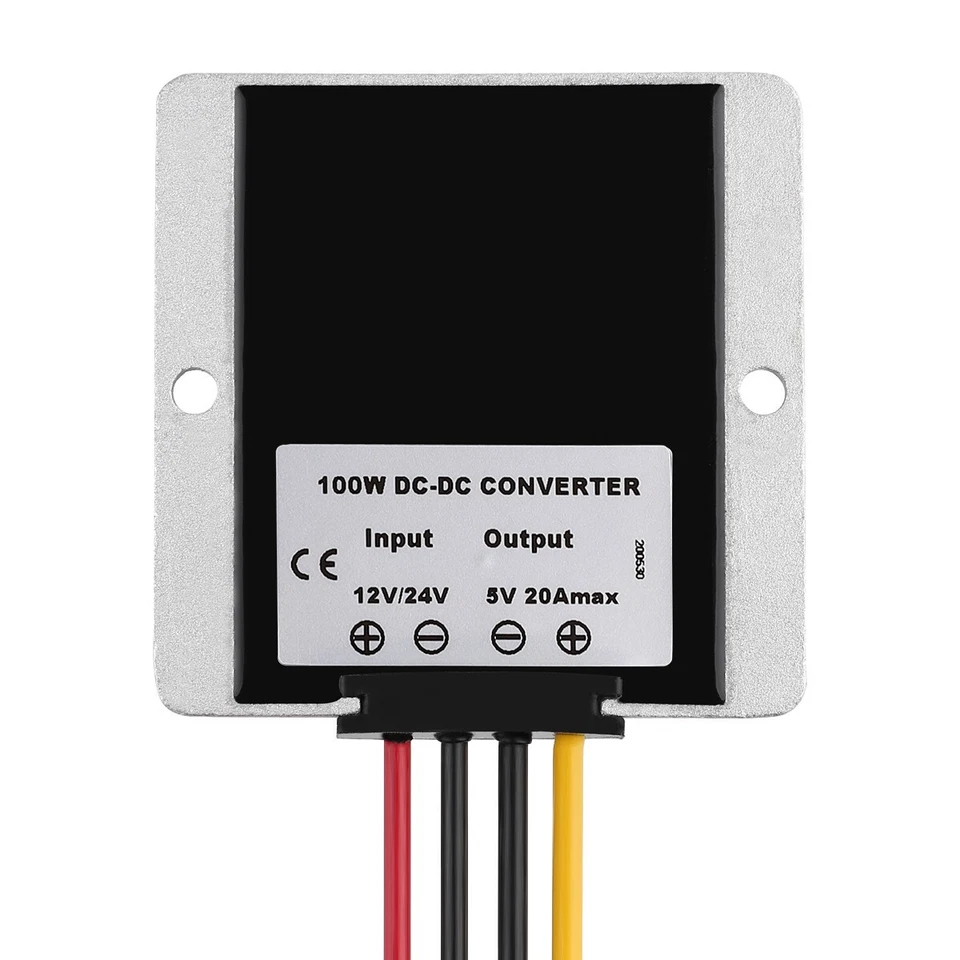 20A 100W Converter DC 12V 24V Step Down to DC 5V Voltage Regulator Waterproof - Image 4 of 4