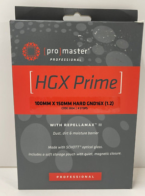 Promaster HGX Prime 100mm X 150mm HARD GND16X (1.2) Code 3804 4 Stops