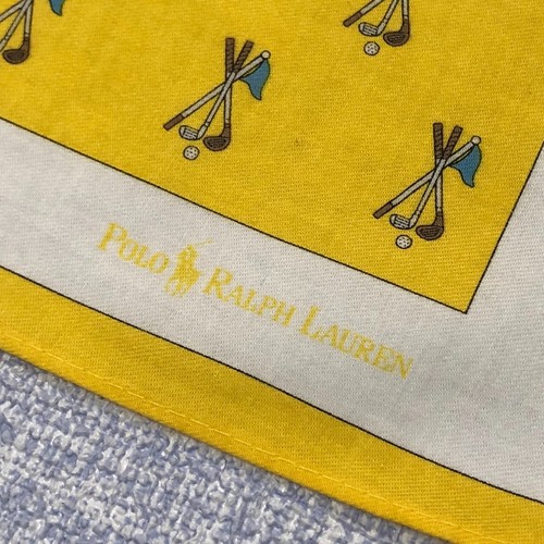 Fazzoletto Sciarpa Giallo Golf Fazzoletto da Collo Bandana Quadrato 19" Spedizione Gratuita - Foto 11 di 11