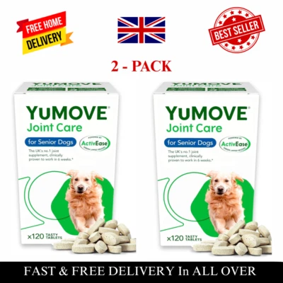 Lintbells YuMOVE Dog Joint Supplement for Stiff Older Dogs - 240 Tablets UK StoK