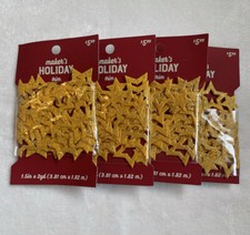 8 Yards Trim Gold Sparkle Cutout Star Holiday Christmas JoAnn Trimmings 4pks