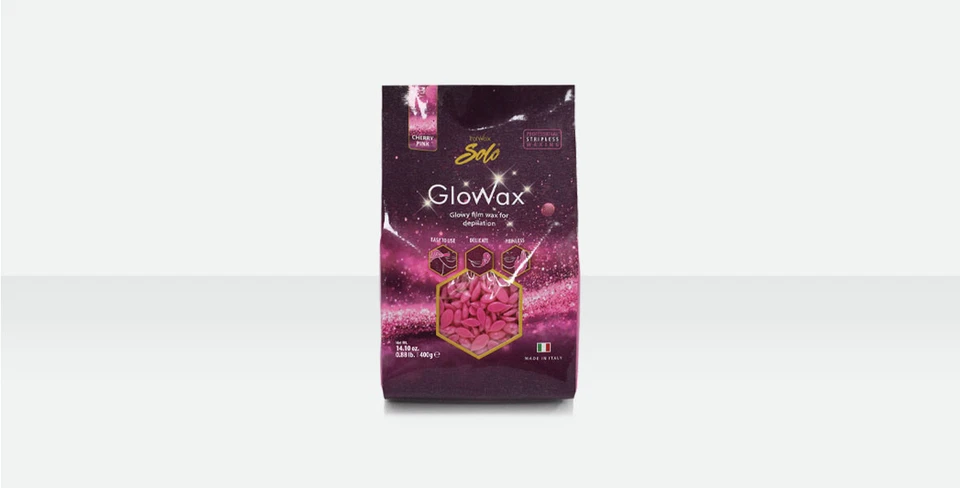 ITALWAX Hot Film Wax Hair Removal - GloWax Cherry Pink 400 g