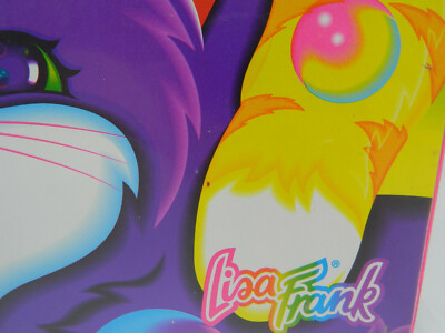 Lisa Frank Vintage 90s 1 ½” Binder Cats Kittens Bubbles Pink