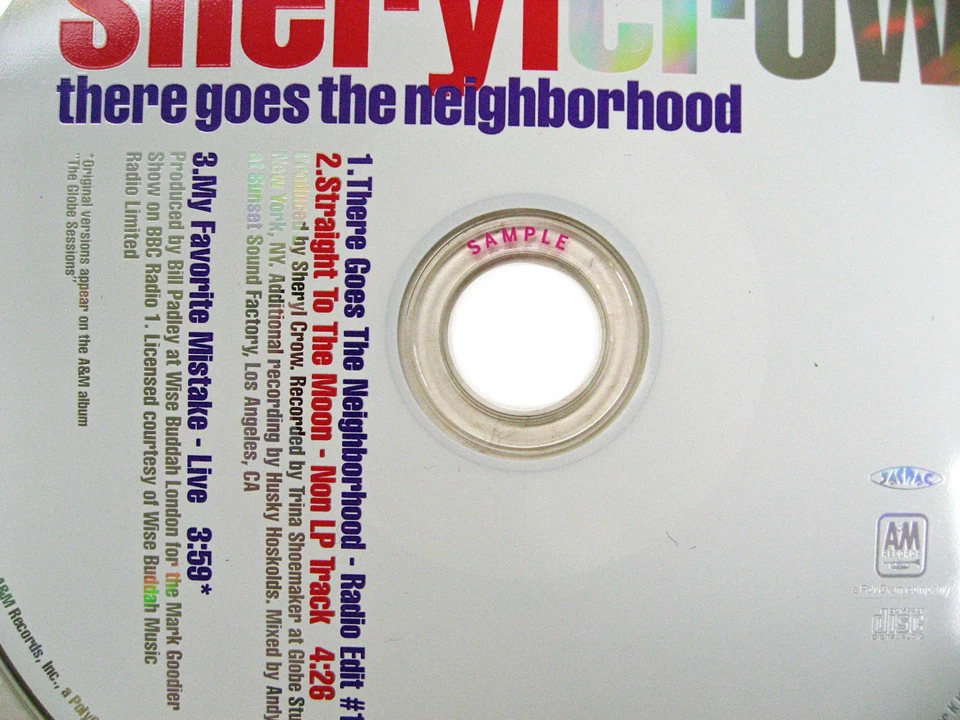 SHERYL CROW CD There Goes The Neighbourhood JAPANESE PROMO Inc. LIVE MINT - Image 3 of 4