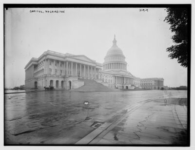 8'' x 10'' Photo 1908  U.S. Capitol, Wash., D.C.