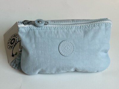 New With Tag KIPLING CREATIVITY Large Pouch Clutch AC2084 U78 - BALAD BLUE