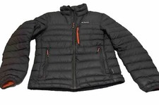 Quechua Decathlon Women’s Small Black Puffer Jacket Coat Quilted Full Zip Pocket