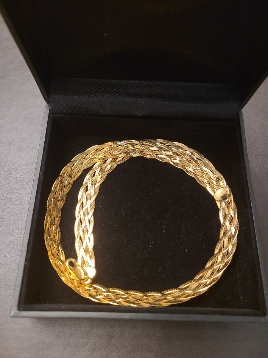 Italian Diamond Cut Herringbone 18