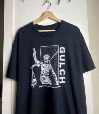 Gulch Band Tshirt, Gulch Unisex Black T-shirt Size S-5XL