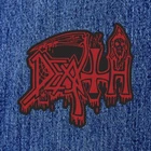 DEATH - LOGO - CUT OUT  (NEW) SEW ON PATCH OFFICIAL BAND MERCH