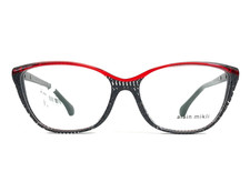 Alain Mikli Eyeglasses Frames A03502 002 Pointillee Grey Red Black 54-15-140