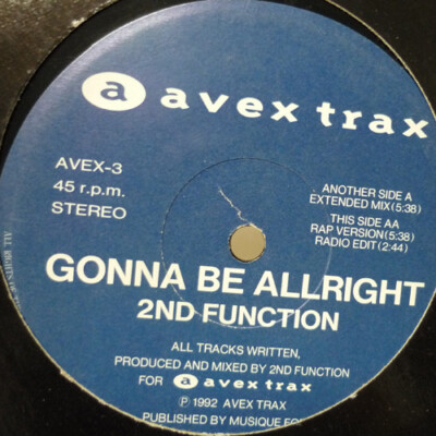 2nd Funk-Tion - Gonna Be Alright / VG / 12