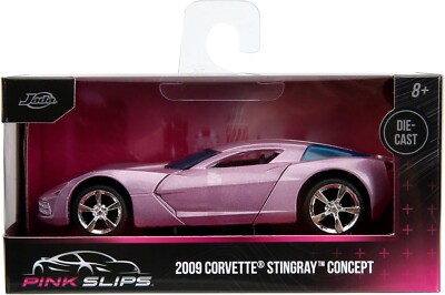 Jada 1:32 Pink Slips 2009 Chevy Corvette Stingray Staubiges Lila-34854