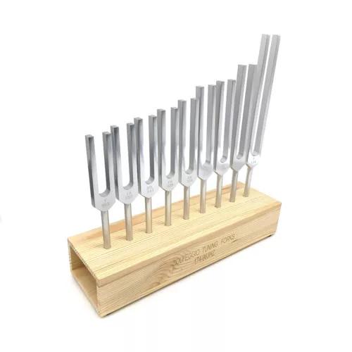 9x Solfeggio Tuning Fork Set with Voice Box for Yoga DNA Healing Sound Therapy - Picture 12 of 15