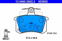 ATE Bremsscheiben Ø245MM + BremsbelÄGe Hinten FÜR Audi A4 B5 VAG