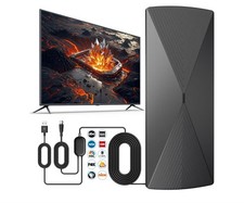 2026 TV Antenna, Digital TV Antenna Indoor with Signal Booster, Long Range Anten