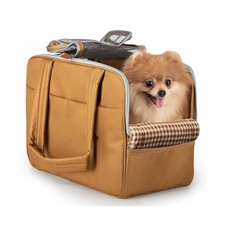 Dog Purse Carrier for Small Dogs   Cotton Padded Interior, Multiple Pocket