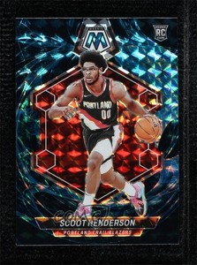 2023-24 Panini Mosaic Rookies Genesis Prizm Scoot Henderson #216 Rookie RC