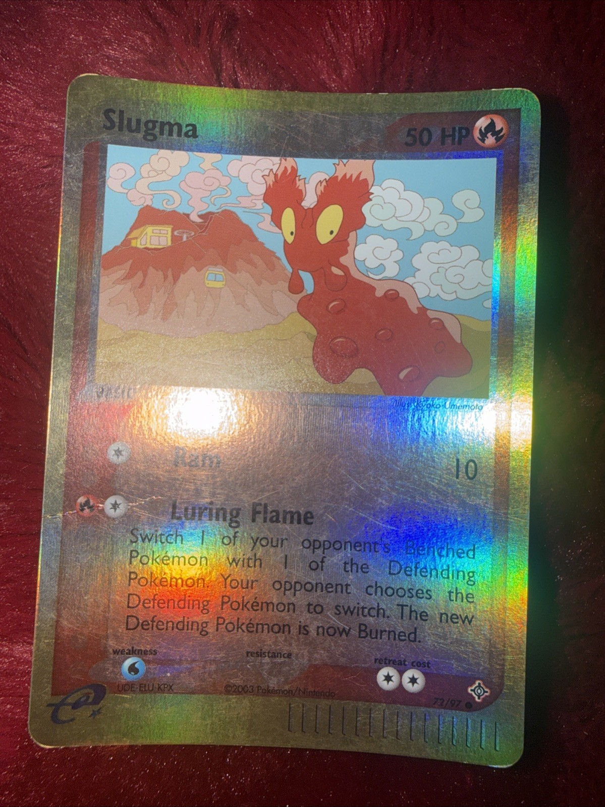 Slugma 72/97 Dragon Reverse Holo