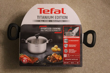 TEFAL TITANIUM EDITION 24CM STEW POT 5.4 LITRE USE ON ALL HOBS BRAND NEW
