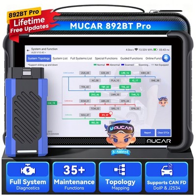 MUCAR 892BT PRO OBD2 Scanner Auto Diagnostic Tool Topology Mapping ECU Coding US