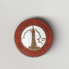 BLACKPOOL F.C. Supporters Club, 70's Blackpool Tower Crest Enamel Badge