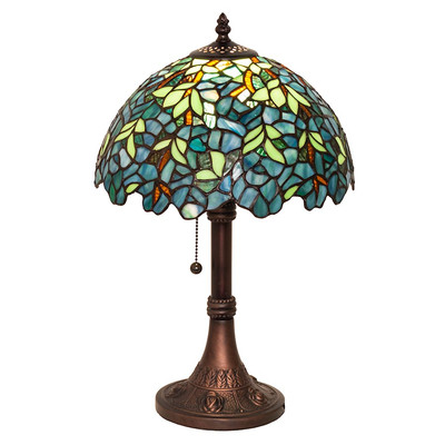 Meyda Lighting 17'' High Nightfall Wisteria Table Lamp - 251088
